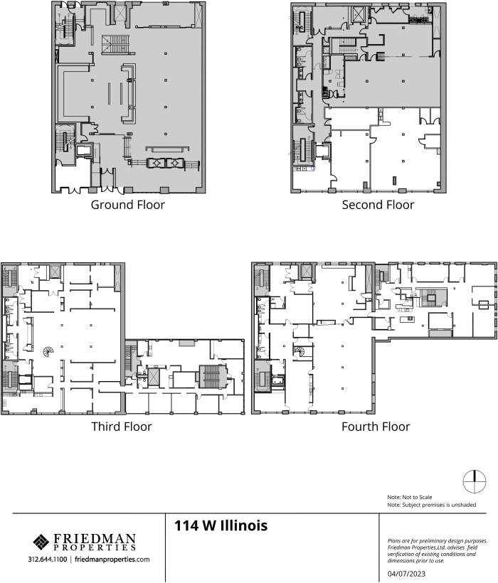 Floors 2-4 Combined Floorplan