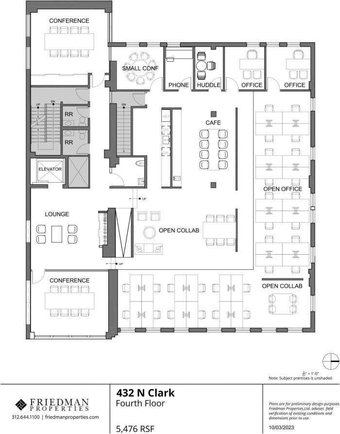 430-436 N Clark Floor plan
