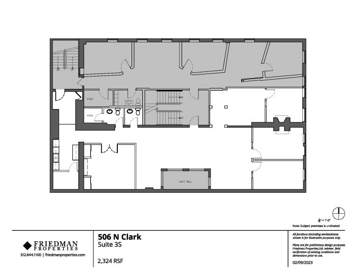 506 -508 N Clark Floor plan
