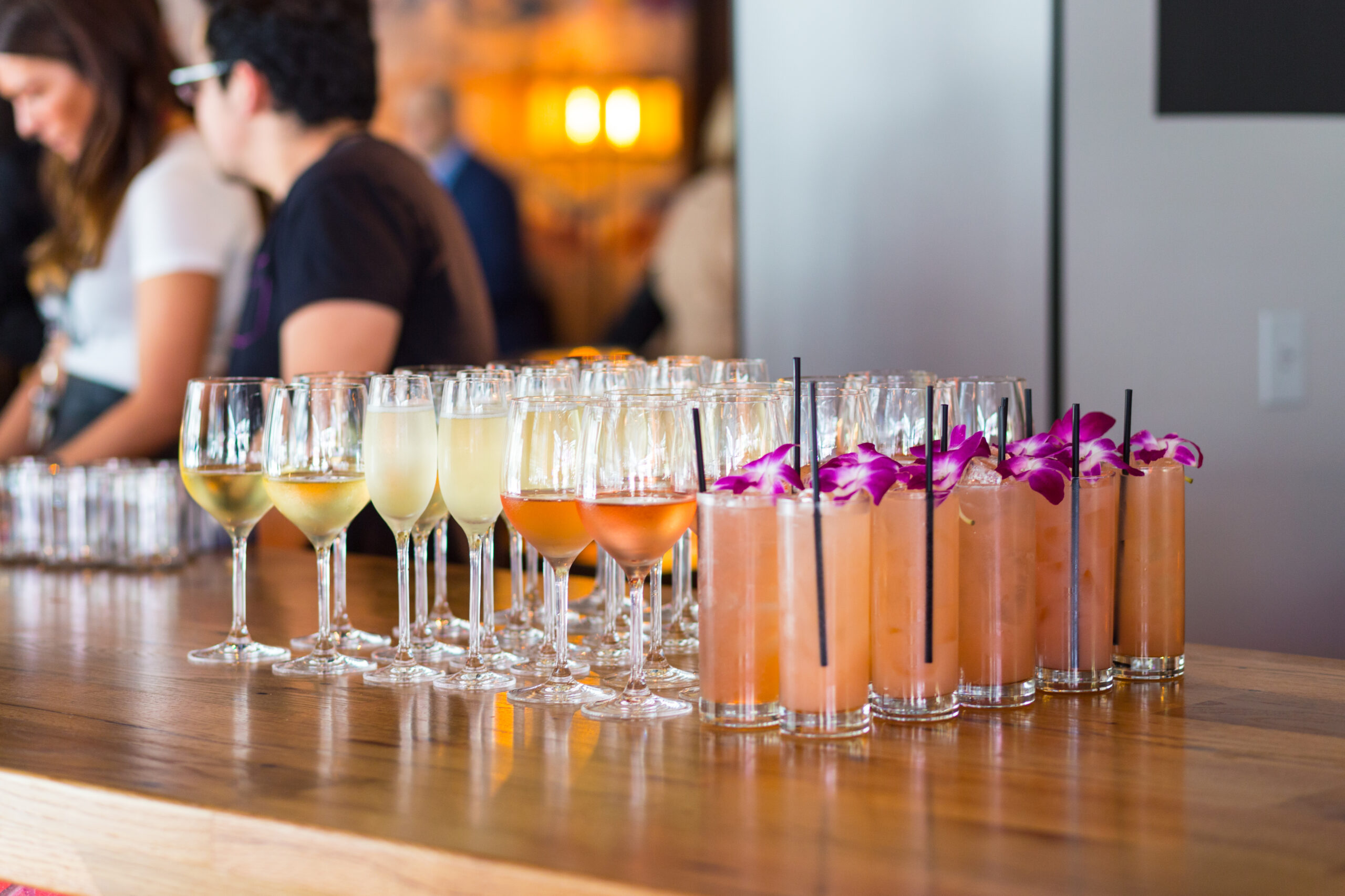 Moxy Hotel Drinks on Bar